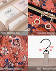 Bonchemin Red Floral The Space Saver Toiletry Bag
