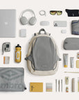 Soar_25L_Clamshell_travel_Backpack_Set_gray_with_large_storage gray