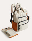 diaper travel backpack tangerine