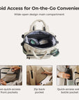 extra large diaper bag backpack for twins celadon