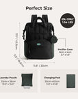 perfect size large diaper bag backp black