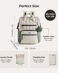 perfect size large diaper bag backp celado